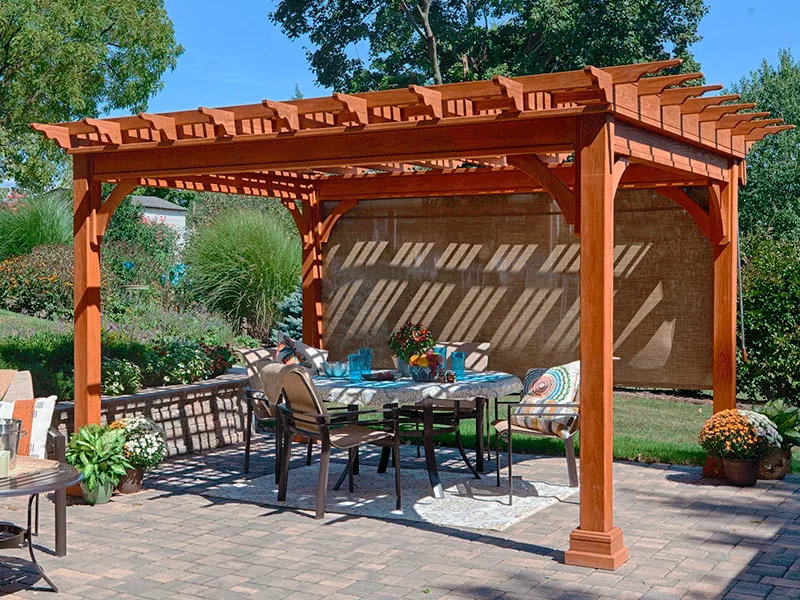 Espaço de descanso com móveis e piso cimenticio