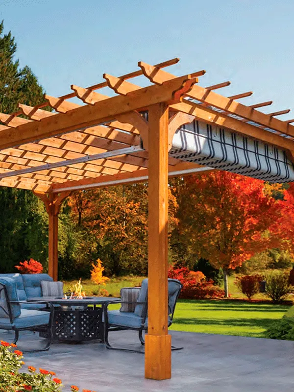 assentos confortaveis para pergolado de madeira eucalipto