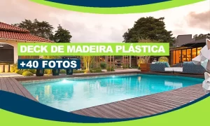 deck de madeira plástica capa