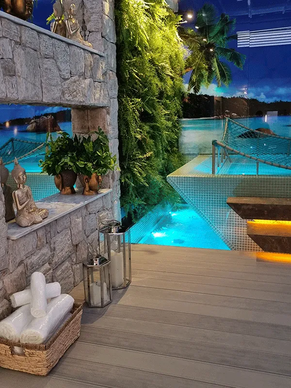 deck plastico para piscina