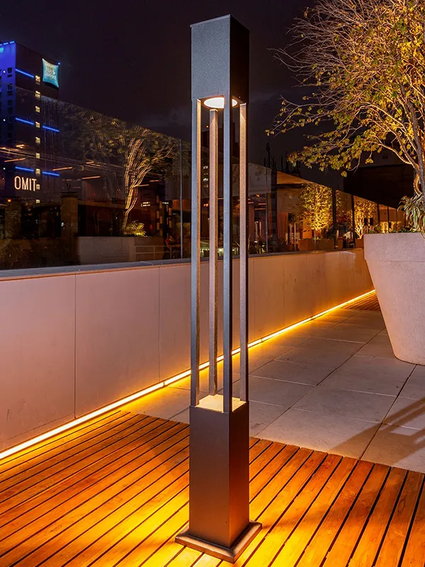 Fitas de led para espaço com decks