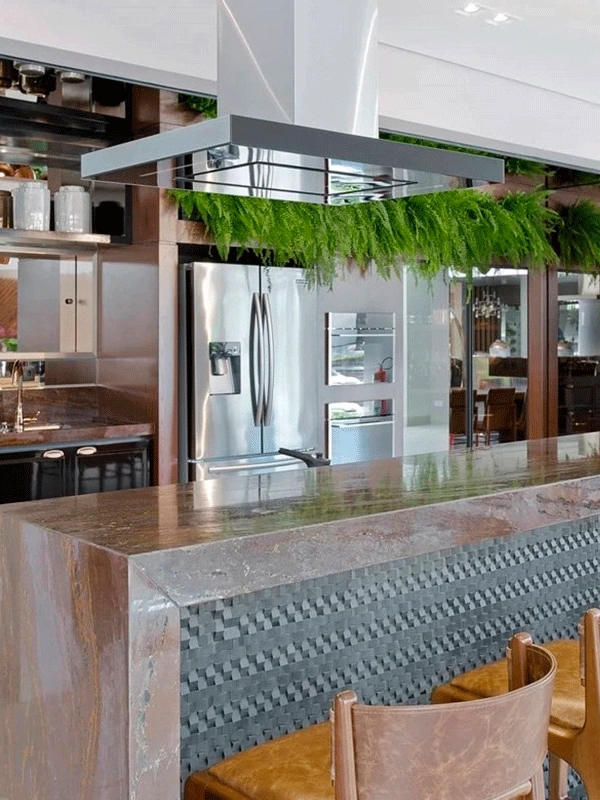 bancada com ardosia polida