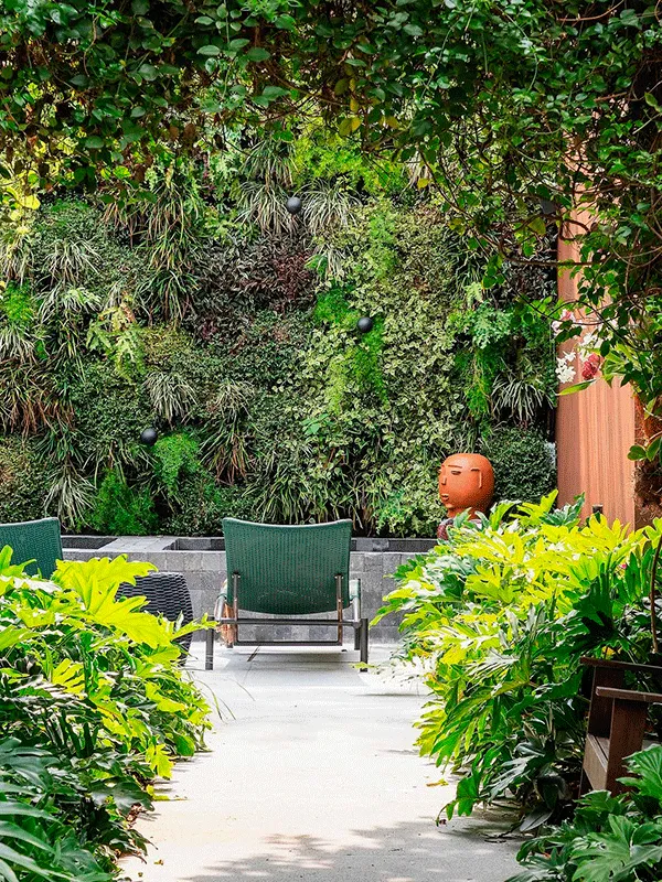 Revestimento Externo: Pisos, Muros e Fachadas +77 Fotos para Inspirar 202 parede com jardim vertical