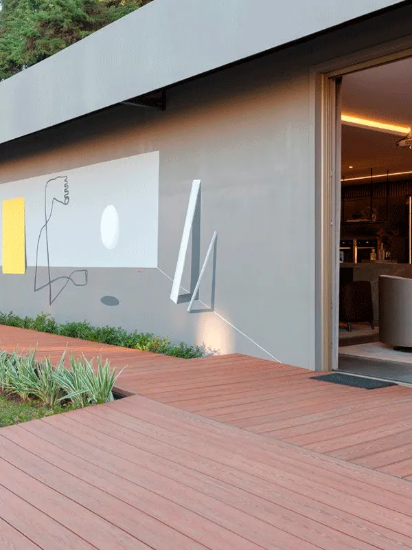 madeira pla´stica de cor cumaru