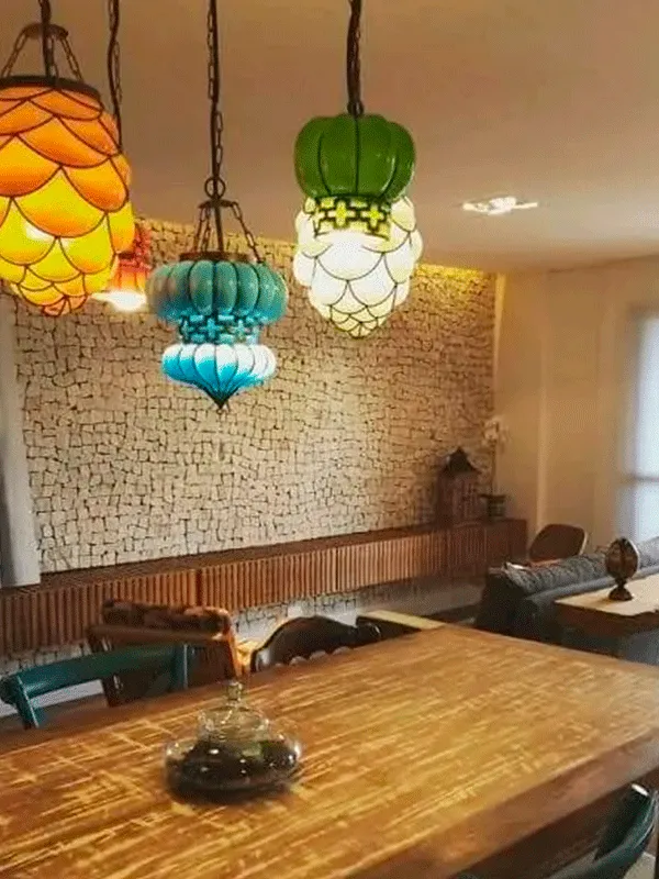 área gourmet com pedra portuguesa