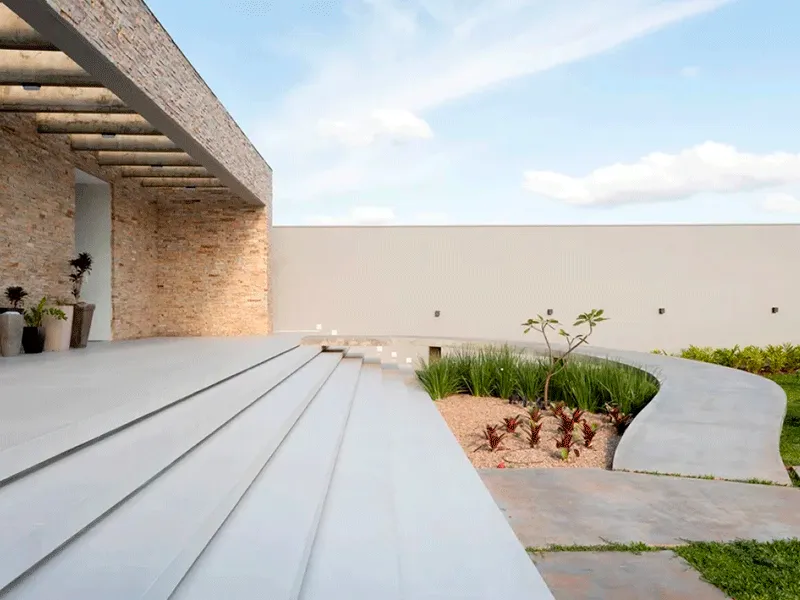 Revestimento Externo: Pisos, Muros e Fachadas +77 Fotos para Inspirar 177 misturando tonalidade de cores