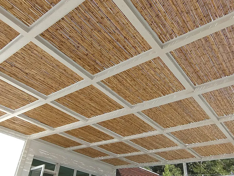decoração com bambu