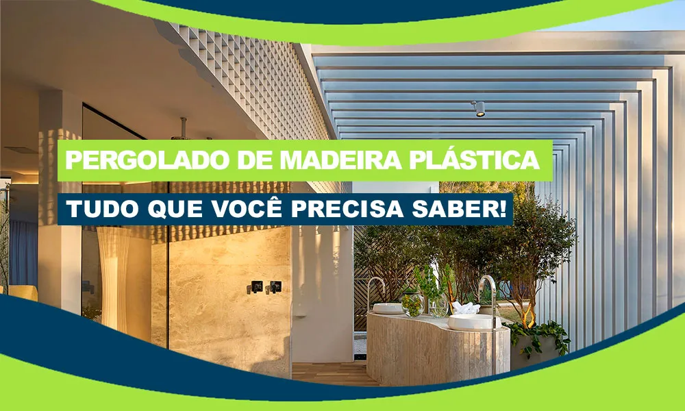 Pergolado de Madeira Plástica