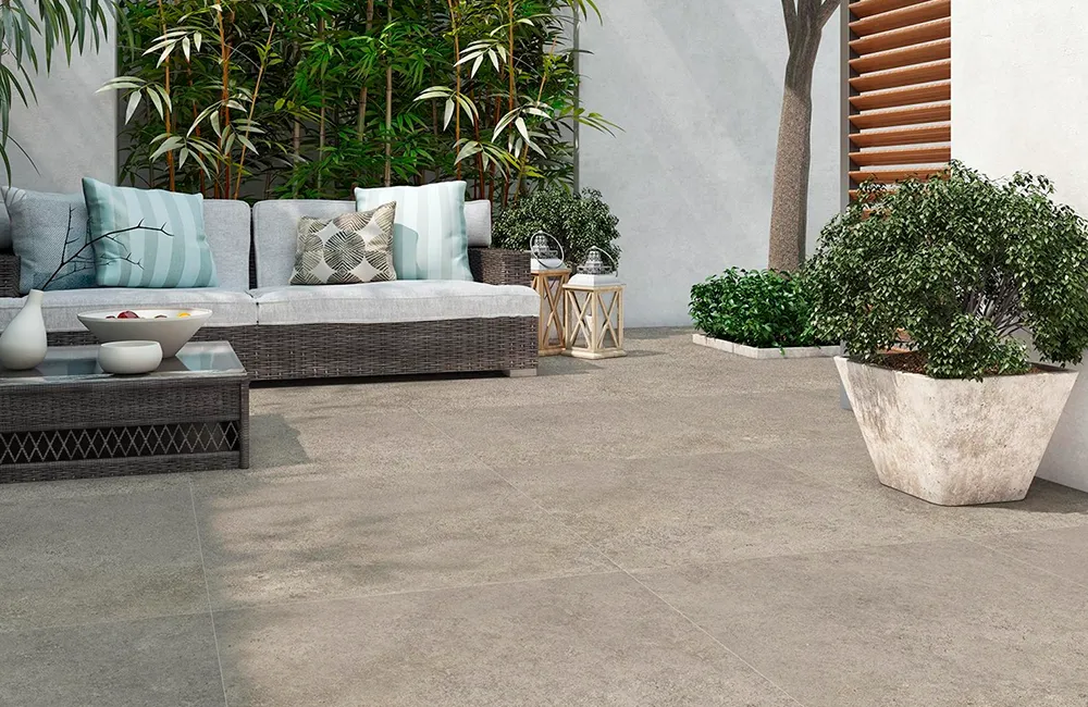 Revestimento de concreto para área externa