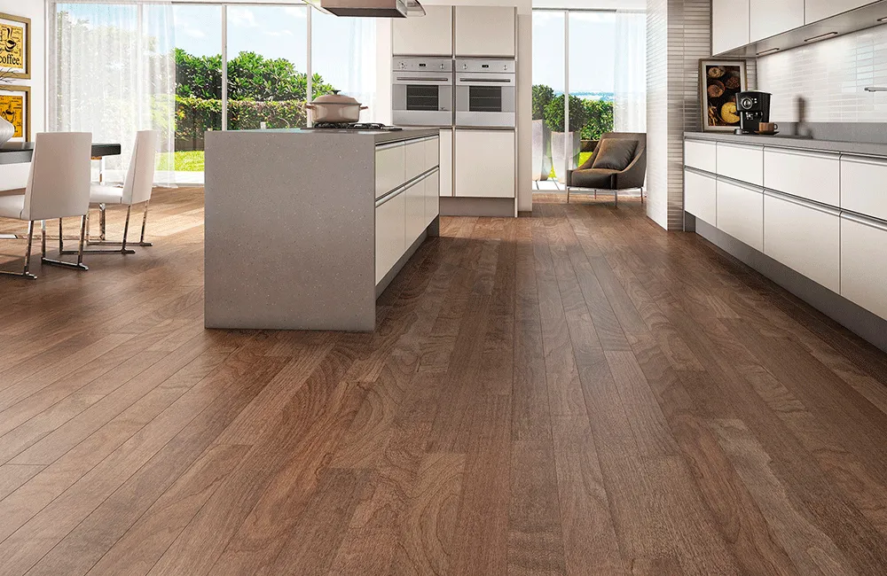 Piso de Madeira: Modelos, Cuidados e Vantagens +67 Fotos Incríveis 190 área gourmet com piso de madeira