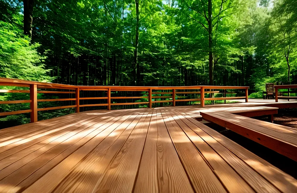 Piso de Madeira: Modelos, Cuidados e Vantagens +67 Fotos Incríveis 185 varanda com madeira e corrimão