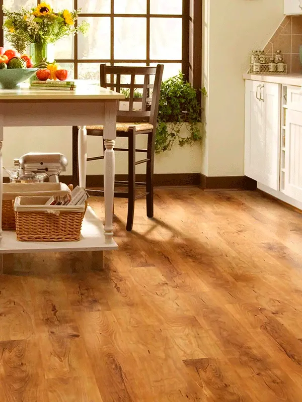 laminado imitando madeira natural na cozinha