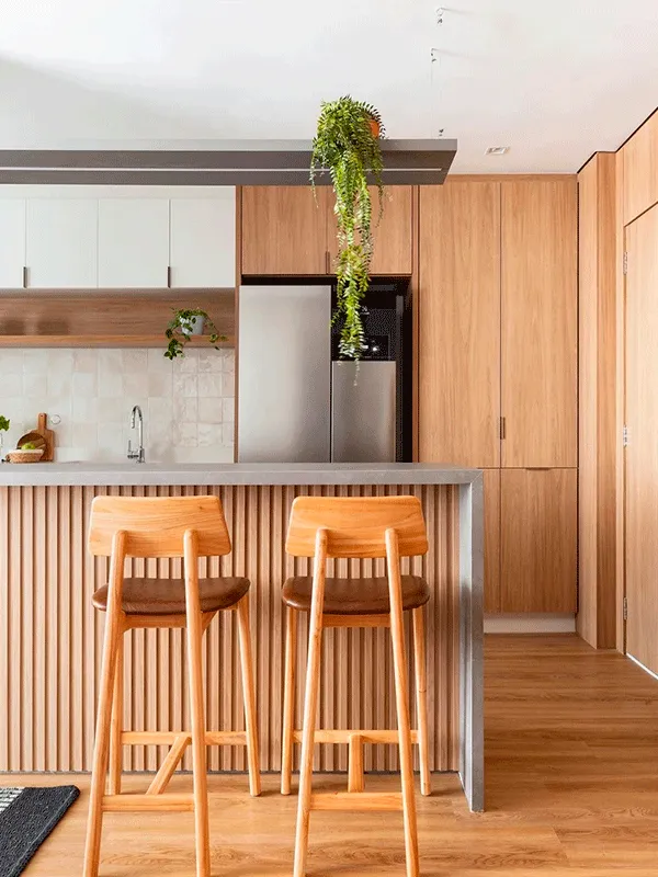 Piso vinilico imitando madeira