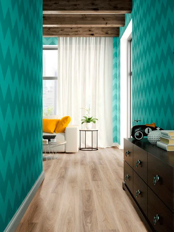 banheiro com piso vinilico