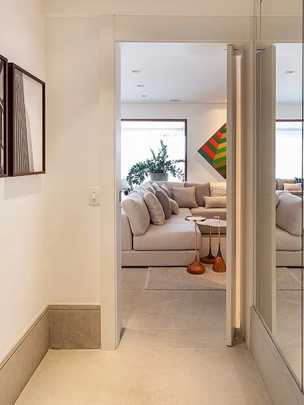 Porcelanato Bege: Aconchego e Sofisticação com esse Revestimento +54 Fotos Inspiradoras 147 acabamento luxuoso com porcelanato bege na casa inteira