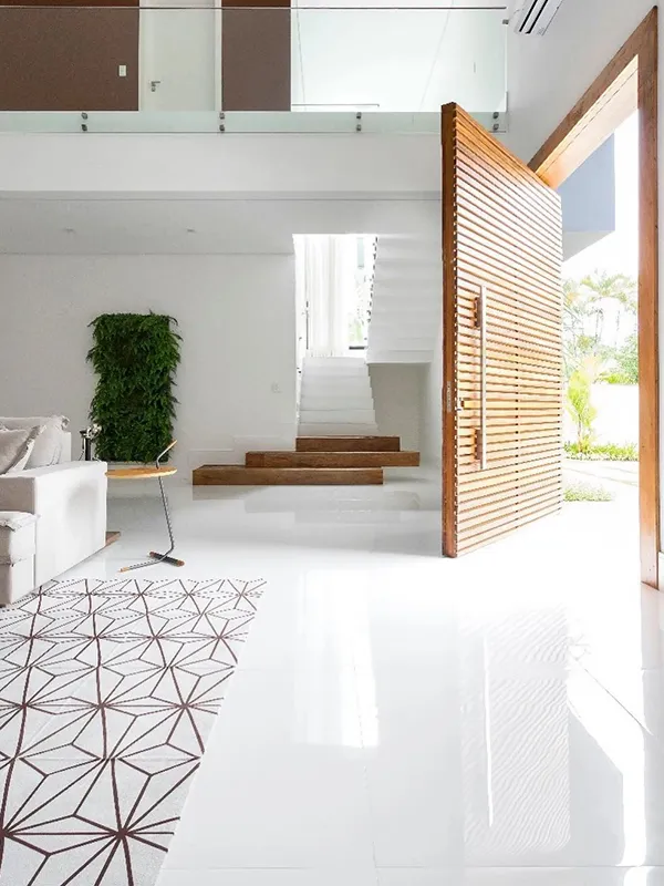 Porcelanato Branco: Projetos Clean e Luxuoso +43 Fotos Incríveis para Inspirar 124 espaço clean com porcelanato