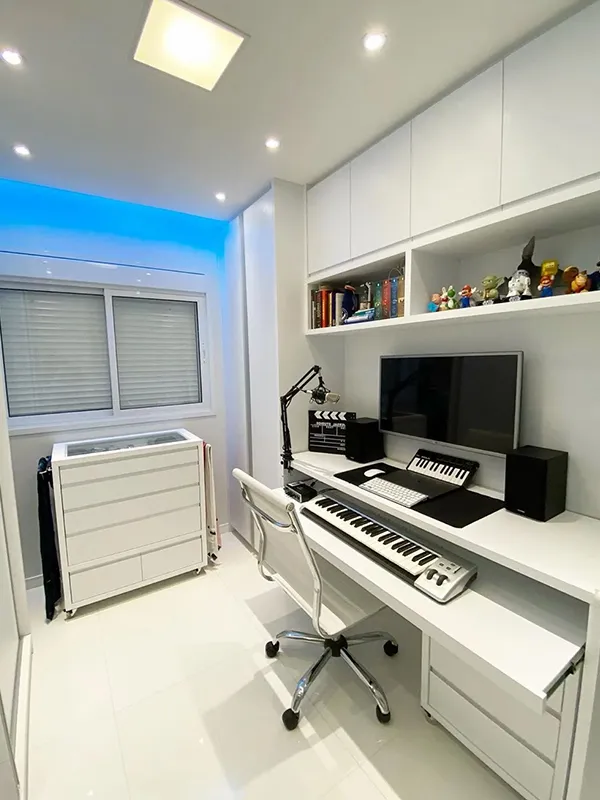 Porcelanato Branco: Projetos Clean e Luxuoso +43 Fotos Incríveis para Inspirar 106 ambientes pequenos e bem planejado