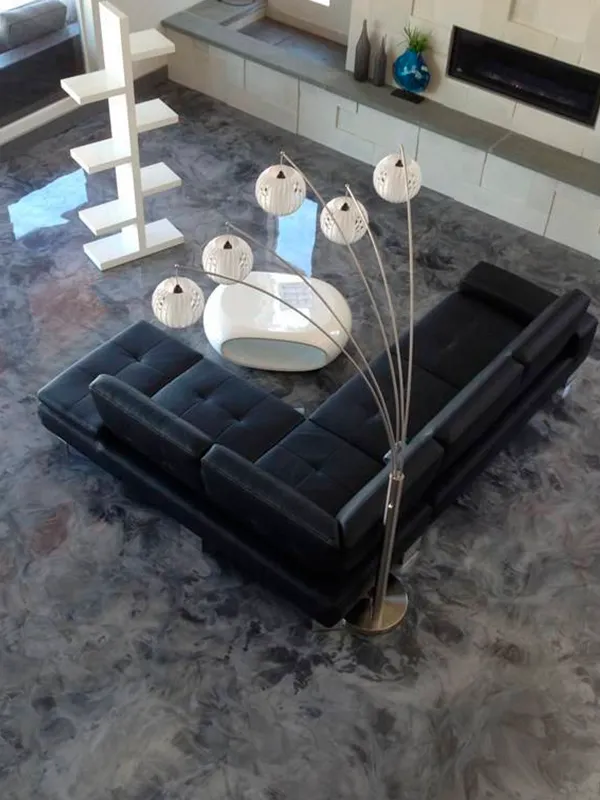 Porcelanato Liquido: Locais para Aplicação, Cores, Preços e Dicas Profissionais +40 Fotos 88 sala com procelanato liquido imitando marmore