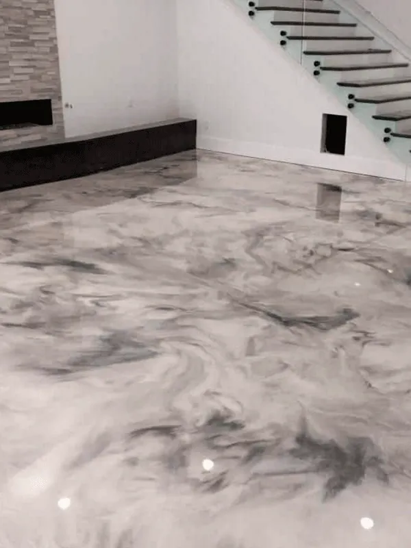 Porcelanato Liquido: Locais para Aplicação, Cores, Preços e Dicas Profissionais +40 Fotos 113 acabamento do porcelanato branco com tons preto