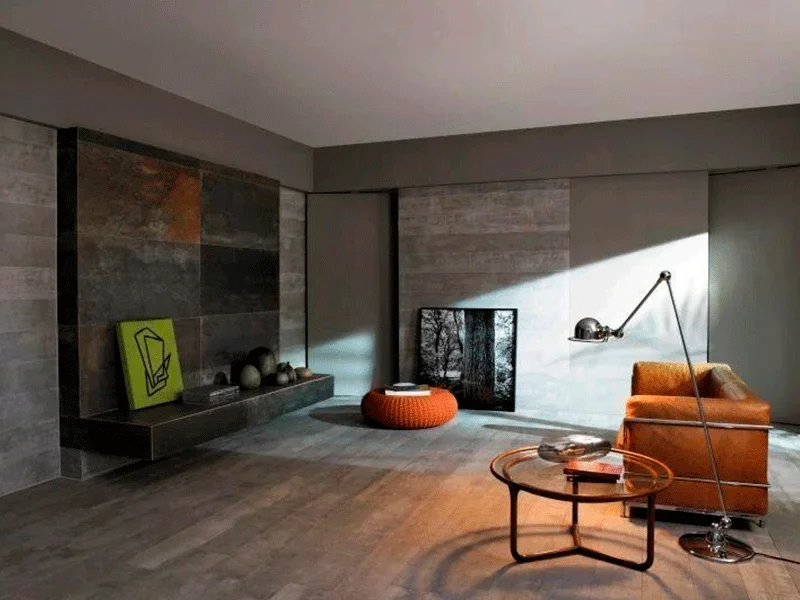 conforto e estética com revestimento amadeirado