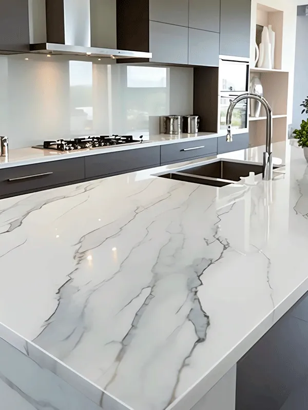 porcelanato brilhando na bancada