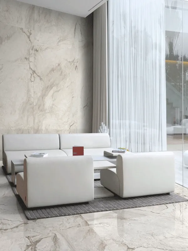 destacando tapetes com o piso de porcelanato