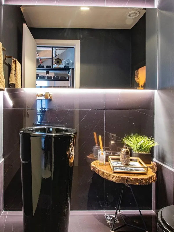 sofisticação de um espaço pequeno