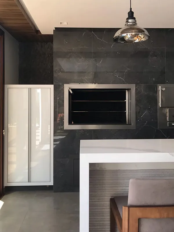 inovação na área gourmet com churrasqueira