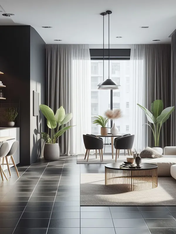 decoração para sala de apartamento com cores neutras