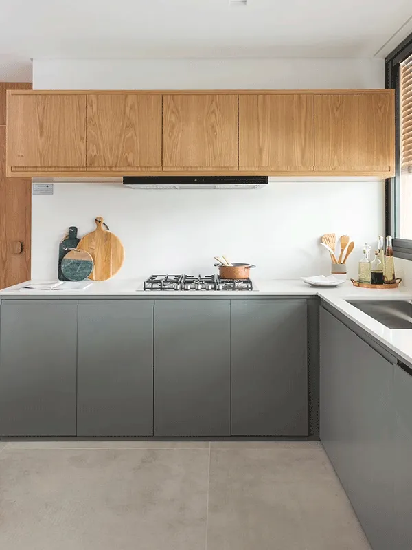 espaço sofisticado com porcelanato