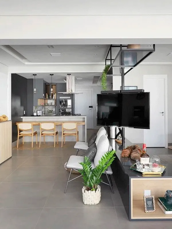 espaços modernos com porcelanato