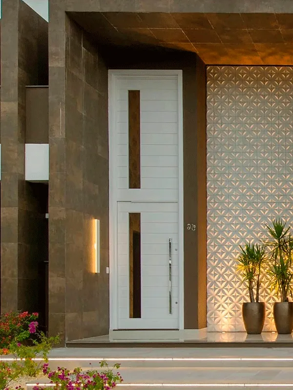 Revestimento Externo: Pisos, Muros e Fachadas +77 Fotos para Inspirar 190 iluminação fachada externa