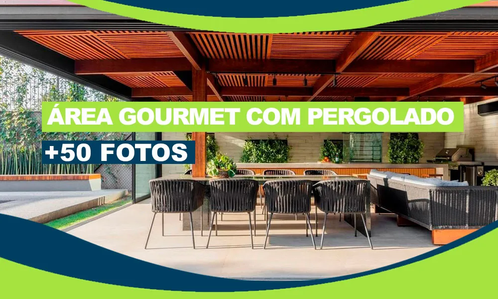 área gourmet com pergolado