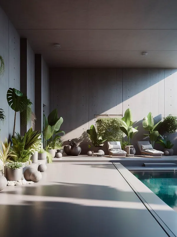 Porcelanato Cinza: Projetos com Elegância Contemporânea +60 Fotos para Inspirar 134 area de lazer com piscina com porcelanato cinza