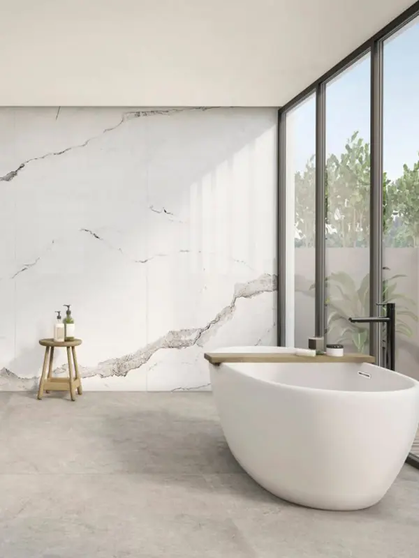banheiro de luxo com porcelanato