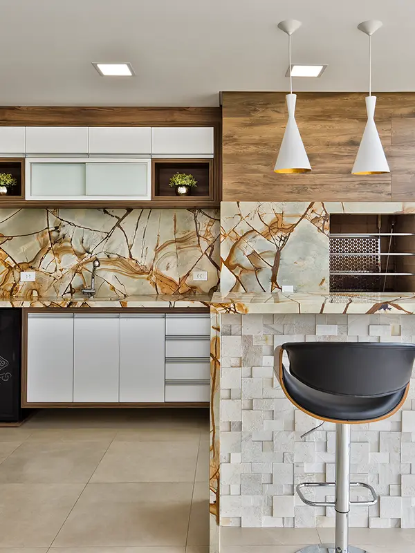 churrasqueira com pedras naturais