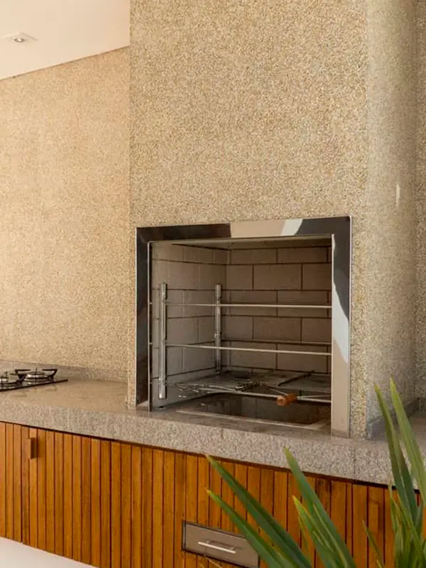 churrasqueira com revestimento fulget