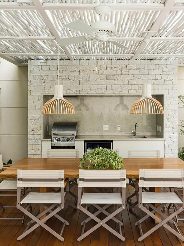 decoração com tijolinho branco