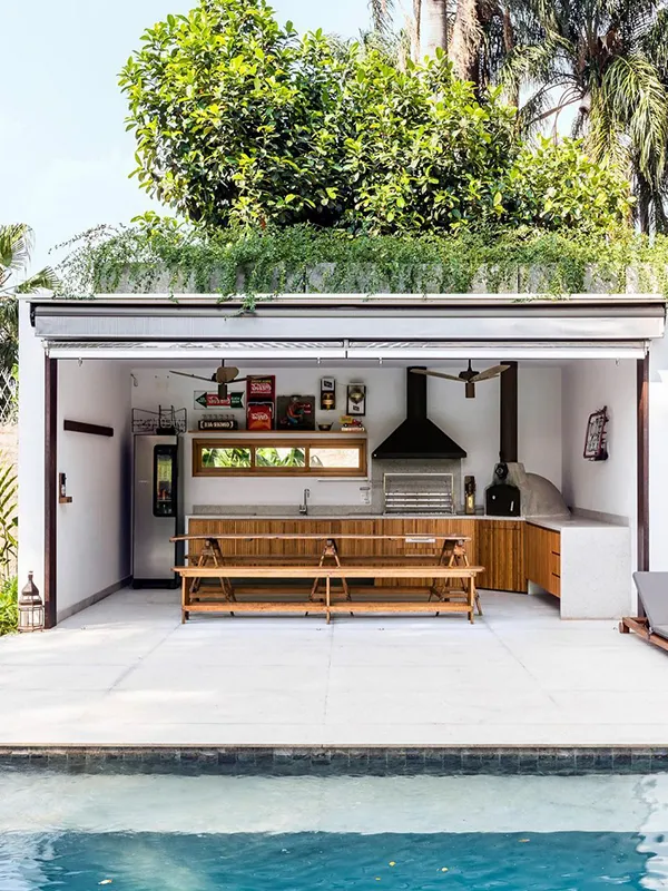 espaço relaxante com decoração clean 