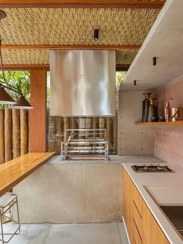 decoração sofisticada para área gourmet 