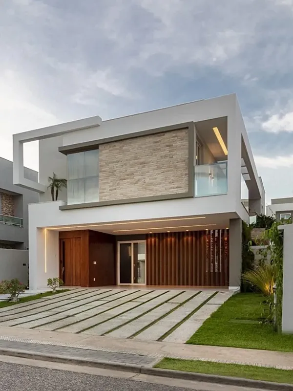 muito estilo na garagem conteporanea