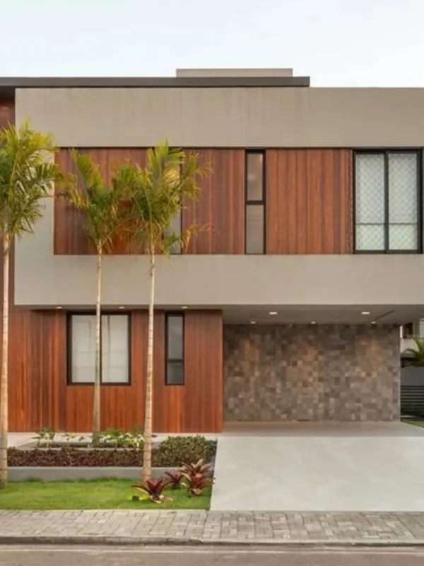 pedras na decoração da garagem