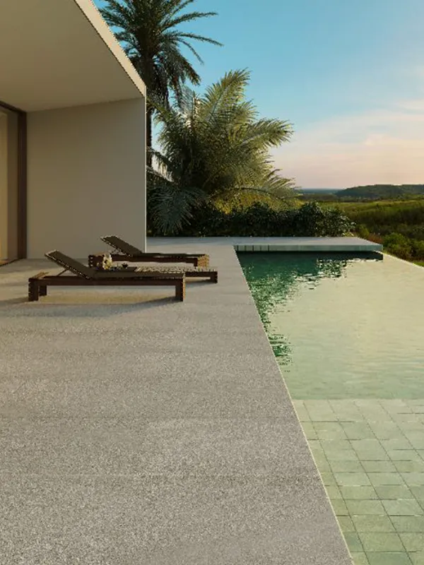 pisos e revestimento para casa com piscina
