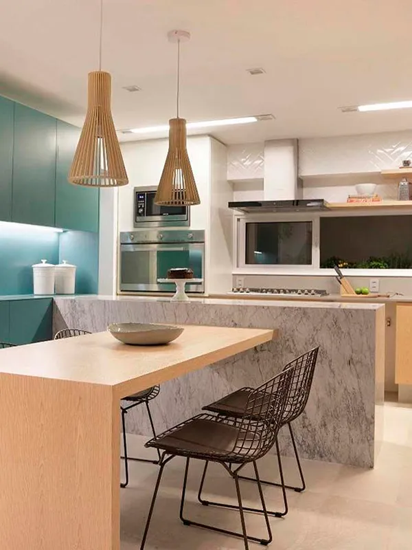 Descubra os 7 Modelos de Porcelanato para Área Gourmet: Elegância e Praticidade de Limpeza 79 porcelanato acetinado para área gourmet