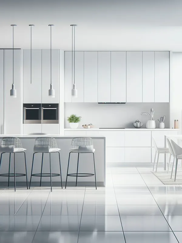 porcelanato branco para cozinha 