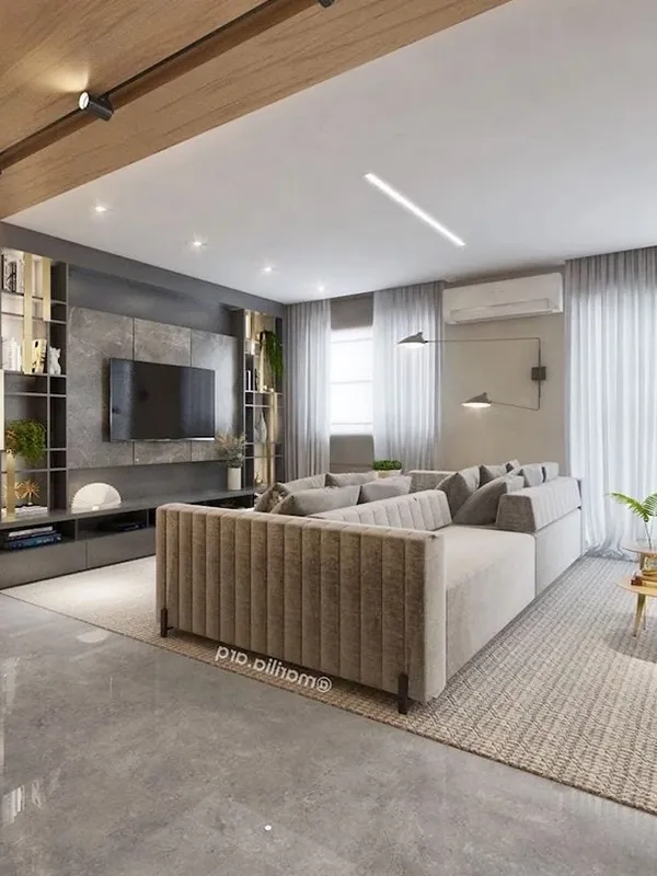 Porcelanato Cinza: Projetos com Elegância Contemporânea +60 Fotos para Inspirar 157 espaçamento do rejunte com pouco espaçamento