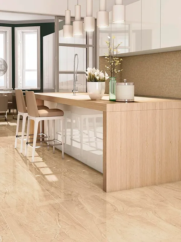 Descubra os 7 Modelos de Porcelanato para Área Gourmet: Elegância e Praticidade de Limpeza 77 porcelanato esmaltado para área gourmet