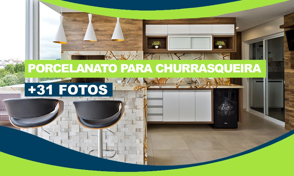 porcelanato para área de churrasqueira