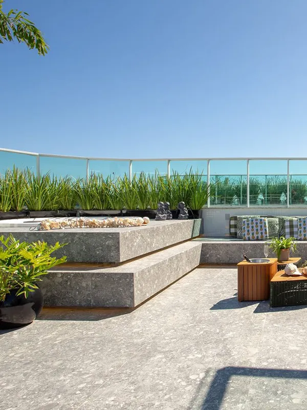 cores leve no revestimento da varanda