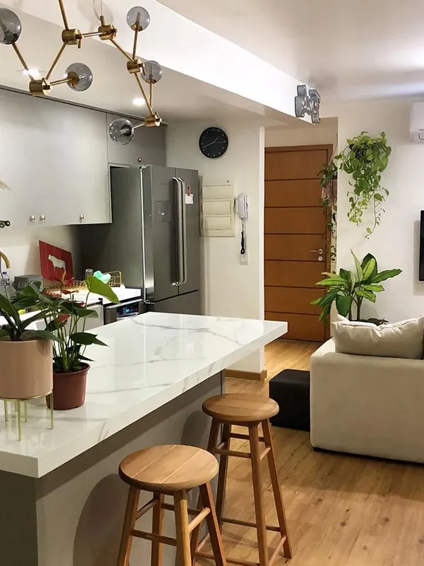 espaço simples na cozinha 